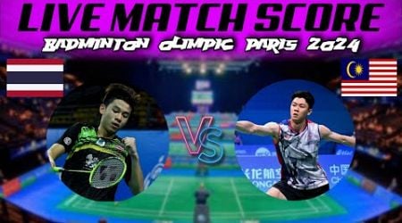 Kunlavut Vitidsarn vs Lee Zii Jia | Badminton OLYMPIC PARIS 2024 - Live Score