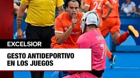 Gesto antideportivo en los Juegos