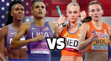 USA vs Netherlands Women&#39;s 4x400m Final | Olympics 2024