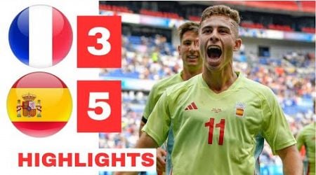 Spain vs France (5-3) HIGHLIGHTS | Olympics 2024 Final.