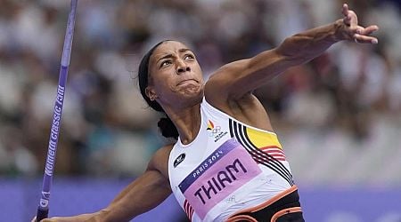 Belgium's Nafissatou Thiam makes history by winning third straight gold in the heptathlon