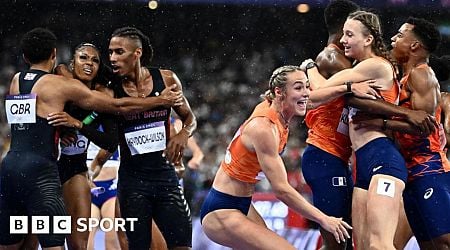 Great Britain win mixed 4x400m relay bronze