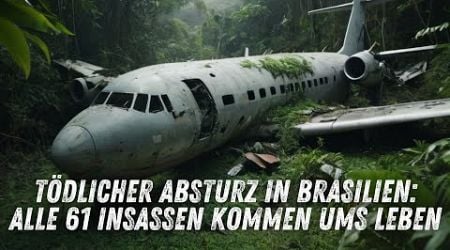 Schock in Brasilien: Flugzeugabsturz fordert 61 Menschenleben