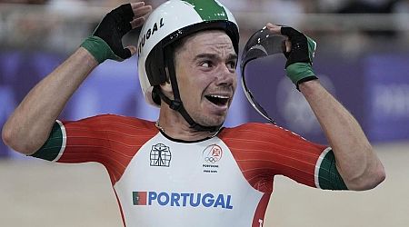 Portugal holds off Italy and Denmark to win the Olympic gold medal in the men's Madison