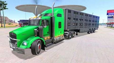 Truck Simulator: Ultimate USA - New Kenworth P800 410 HP Livestock Delivery