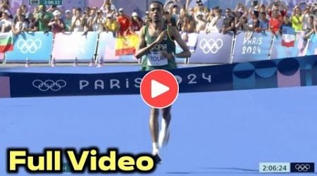 Ethiopia&#39;s Tamirat Tola wins Men&#39;s Marathon Olympics to Gold beating Bashir Abdi &amp; Benson Kipruto