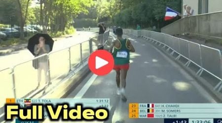 Tamirat Tola wins Men&#39;s Marathon Olympics Paris 2024 for Ethiopia Gold beating Bashir Abdi Silver