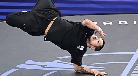 (Olympics) B-boy Hongten eliminated in group stage in inaugural breaking competition