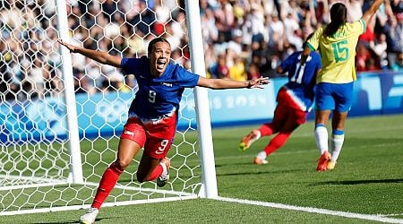 Paris Olympics 2024: Swanson's strike denies Marta a dream farewell as USA defeat Brazil to win women's football gold