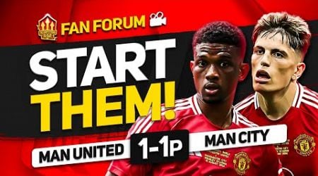 Man United 1 - 1 Man City (6-7 Penalties) Community Shield! Fans Forum