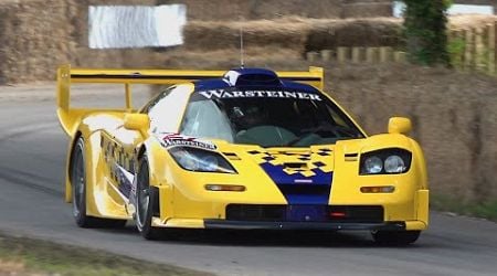 $20 Million McLaren F1 GTR Longtail 1 of 10 - Engine Start, Revs, Accelerations @ FOS Goodwood