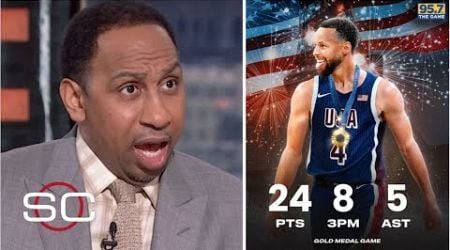 &quot;He strikes again&quot; - ESPN reacts to Steph drops 24-pts lead Team USA to win 5th straight gold medal