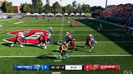 EA Sports College Football 25 - Middle Tennessee State Blue Raiders vs Western Kentucky - Gameplay