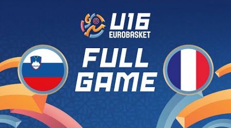 Group Phase | Slovenia v France | Full Basketball Game | FIBA U16 EuroBasket 2024