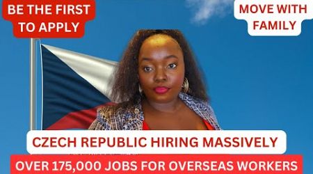 FREE CZECH REPUBLIC WORK VISA 2024| NO IELTS|175,000 JOBS AVAILABLE| STEP BY STEP GUIDE