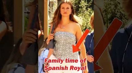 Family time of Spanish Royal Family #shorts #viral #spain #leonor #leonorsofia #letizia