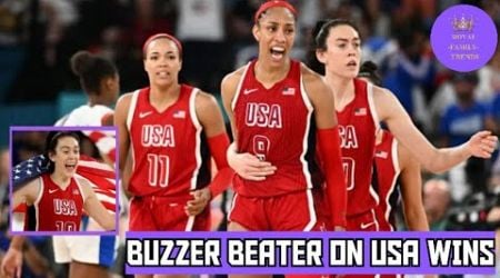 Breanna Stewart Points at Gabby Williams Buzzer Beater on the Line in USA Win