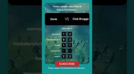 Genk vs Club Brugge Today Prediction #football #predictions #bettingtips