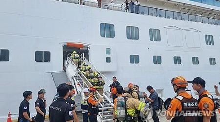 Cruise ship fire injures 3 crew members in Jeju