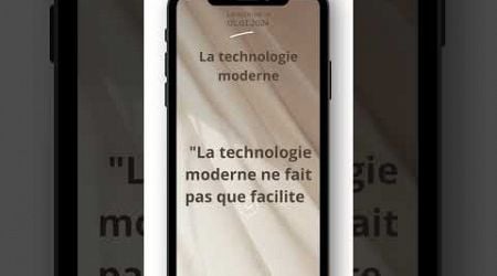 La technologie moderne