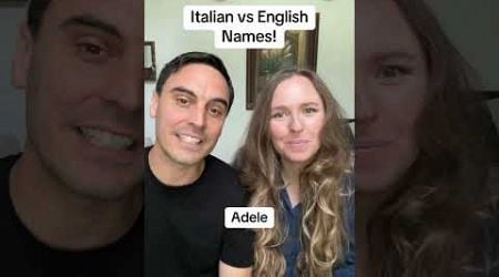 Italian vs English names