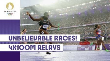 Canada and USA Shine! | Men&#39;s and Women&#39;s 4x100m Relays | #Paris2024 highlights