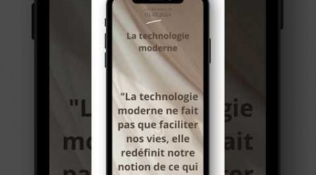 La technologie moderne