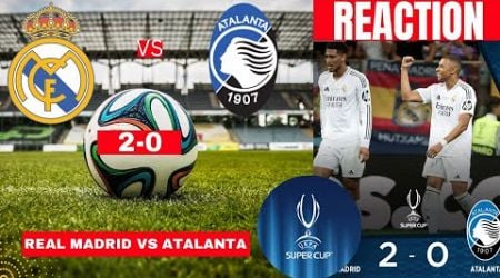 Real Madrid vs Atalanta 2-0 Live Stream UEFA Super Cup Football Match Score reaction Highlights Vivo