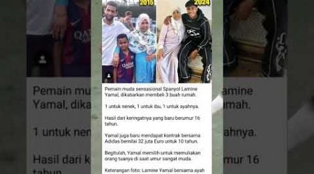 Umur 16 Tahun Lamine Yamal sudah belikan rumah mewah untuk keluarganya #shorts #lamineyamal #barca