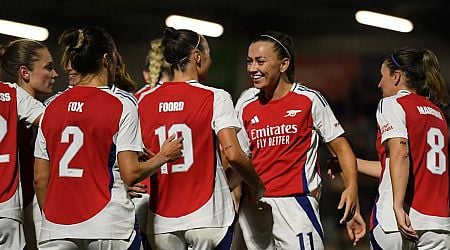 Katie McCabe's Arsenal thrash Rangers 6-0 in Champions League qualifying