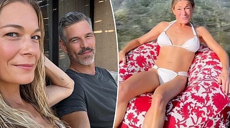 LeAnn Rimes wears tiny white bikini vacationing with husband Eddie Cibrian