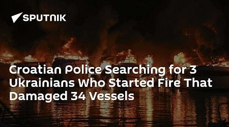 Croatian Police Searching for 3 Ukrainians Who Started Fire That Damaged 34 Vessels