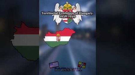 Territorial Evolution of Hungary #shorts #country #mapping #hungary #geography #viral #trending #map