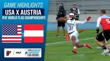 UNITED STATES X AUSTRIA | MEN&#39;S FINAL | IFAF WORLD FLAG CHAMPIONSHIP 2024 | Game Highlights