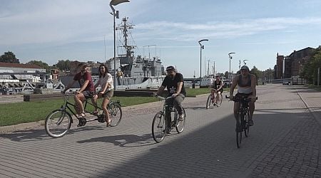 Environment friends cycle through Latvia this week