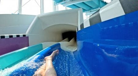 LED Racetrack Water Slide at Skallerup Seaside Resort