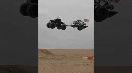 Trailer barrel roll! #monstertruck #stunt #offroad #gopro #monsterjam #losi #rc #shorts #4x4