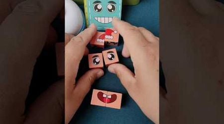 #puzzle Solving the Mystery: Wooden Blocks Face Changing Rubik&#39;s Cube Unveiled #shorts