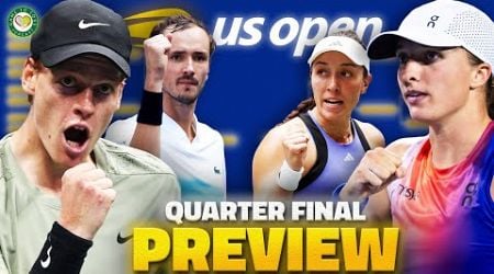 Sinner or Medvedev? Sabalenka or Zheng? | US Open 2024 | ALL Quarter Final Preview &amp; Predictions