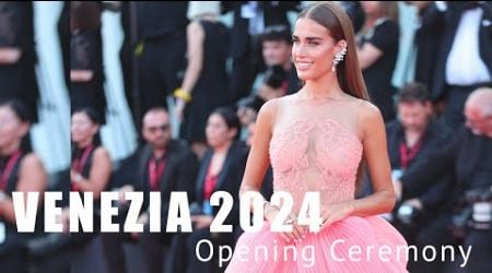 VENEZIA FILM FESTIVAL 2024 Opening Ceremony | CELEBRITY STYLE - 4k