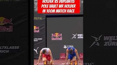 Warholm 400ih wr holder vs Duplantis pole vault wr holder in 100m match race