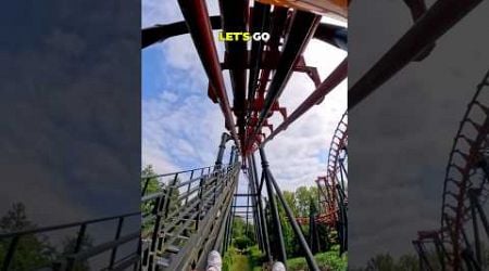 Riding Vampire at Walibi Belgium for the first time