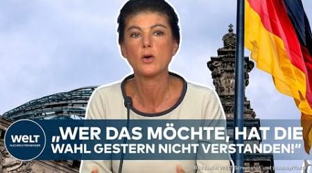 SAHRA WAGENKNECHT: &quot;Sind ein Machtfaktor in Deutschland&quot; So rechnet die Politikerin mit der Ampel ab