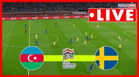 Azerbaijan vs Sweden LIVE | UEFA Nations League 2024/25 | Watch Match LIVE Today