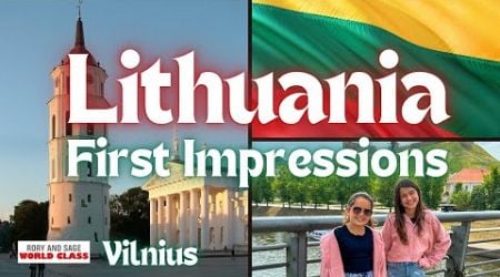 Vilnius First Impressions| Lithuania Travel Vlog| Rory and Sage World Class Ep.104