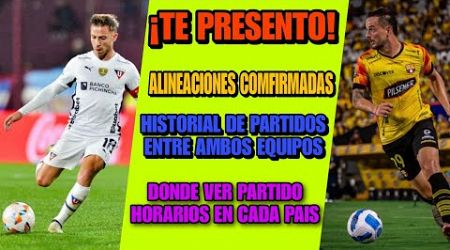 Te Presento Alineaciones entre LDU y Barcelona | Historial de Partidos, Horarios donde el partido TV