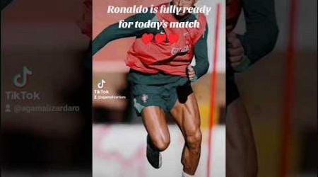 Portugal vs Croatia, Ronaldo is fully ready for today&#39;s match #shorts#trending#shortsvideo