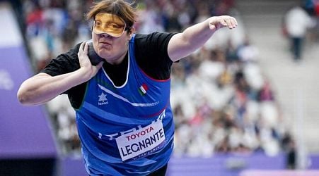 Paralympics: Legnante wins gold in women's F12 shot put