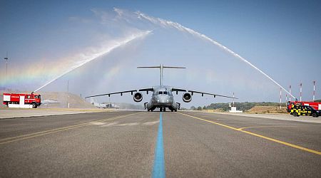 PHOTOS: First Hungarian KC-390 cargo plane arrives from Brazil