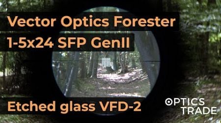 Vector Optics Forester 1-5x24 SFP GenII Reticle Etched glass VFD-2 | Optics Trade Reticle Subtension